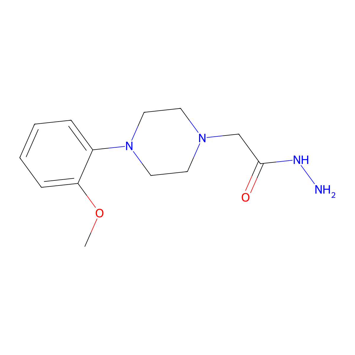 2-[4-(2-Methoxyphenyl)piperazin-1-yl]acetohydrazide molecular structure, CAS 204973-87-5