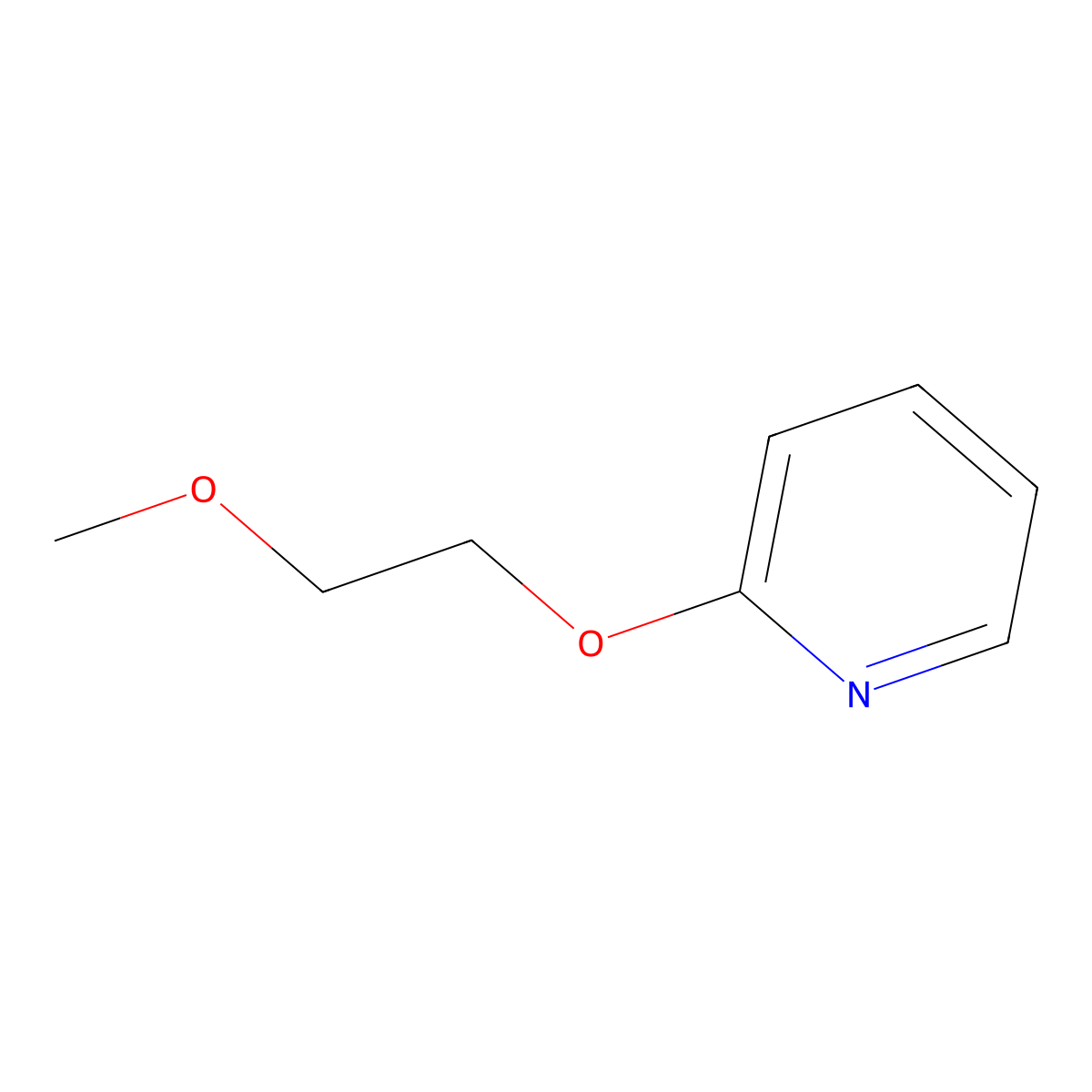 Pyridine, 2-(2-methoxyethoxy)-(9CI) molecular structure, CAS 204977-88-8