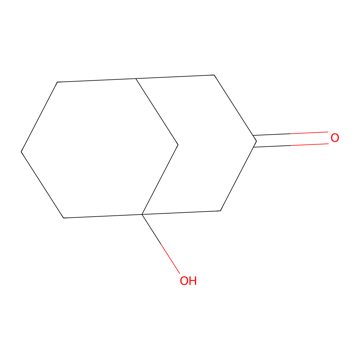 1-Hydroxybicyclo[3.3.1]nonan-3-one molecular structure, CAS 20498-02-6