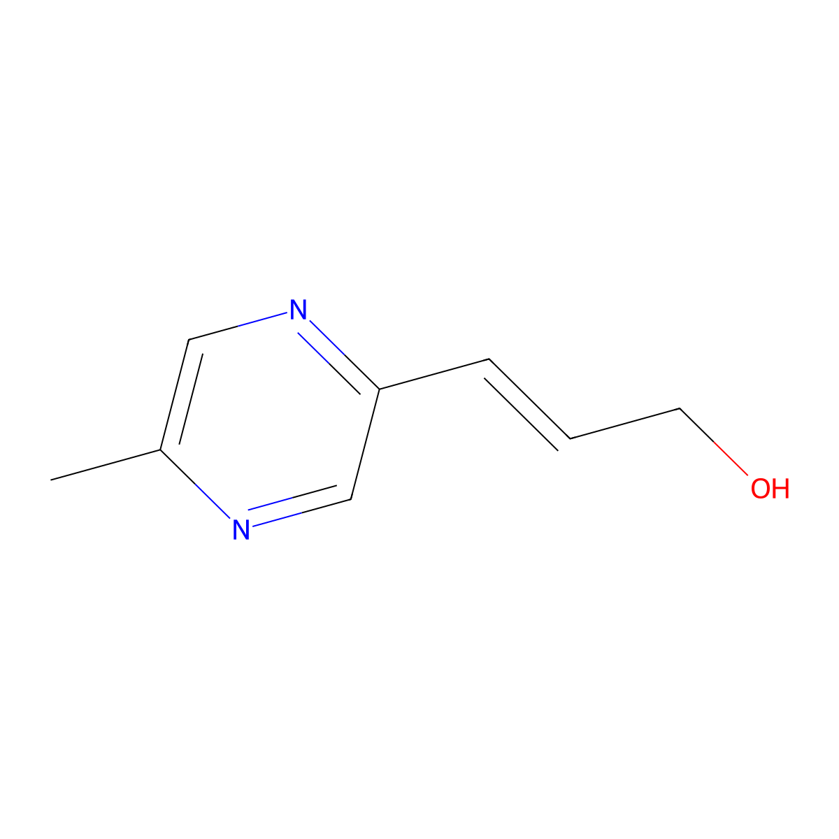 3-(5-Methylpyrazin-2-yl)prop-2-en-1-ol molecular structure, CAS 2049867-17-4
