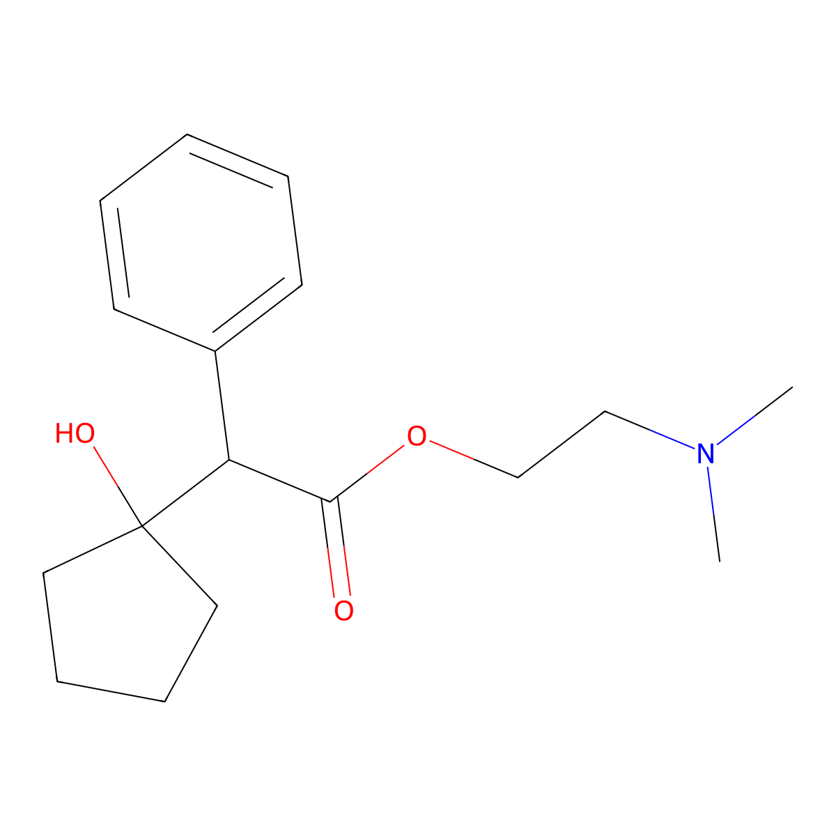 (S)-cyclopentolate molecular structure, CAS 204990-63-6