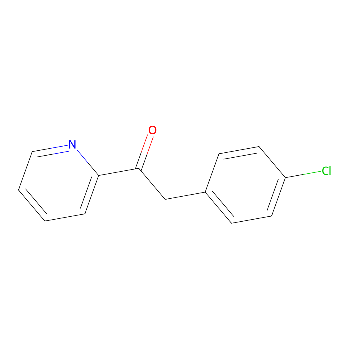 2-(4-Chlorophenyl)-1-(pyridin-2-yl)ethan-1-one molecular structure, CAS 204993-73-7