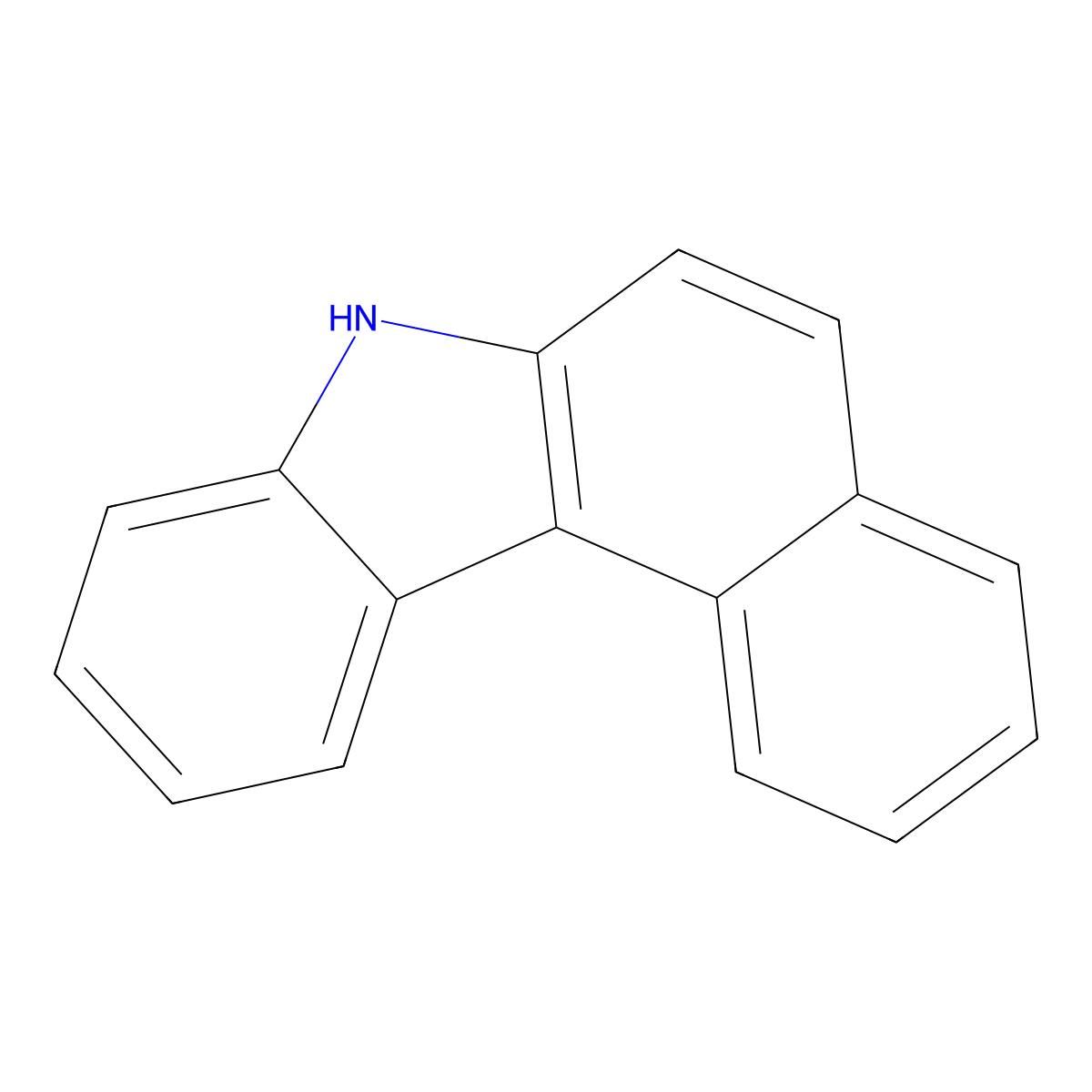 7H-Benzo[c]carbazole molecular structure, CAS 205-25-4