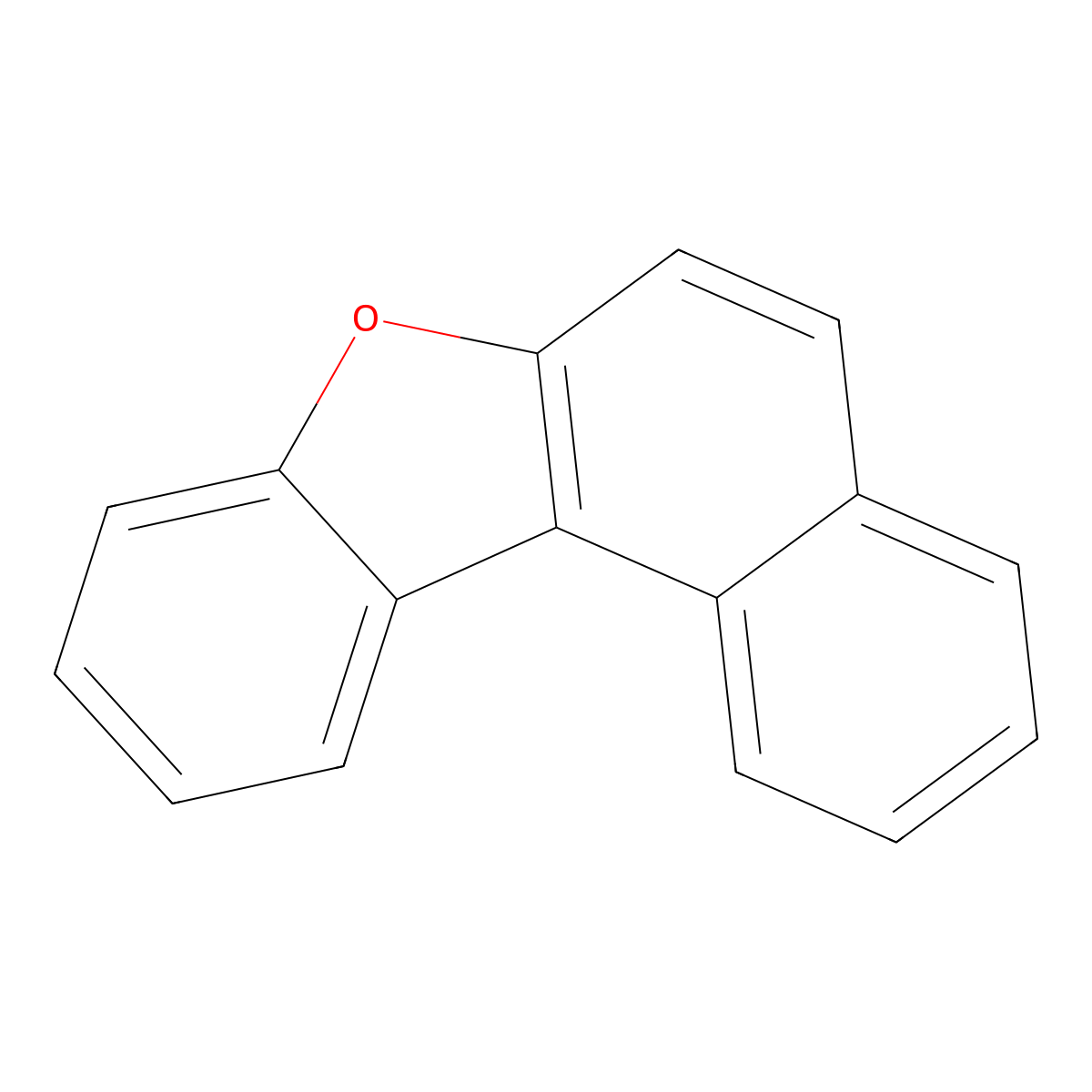Benzo(b)naphtho(1,2-d)furan molecular structure, CAS 205-39-0