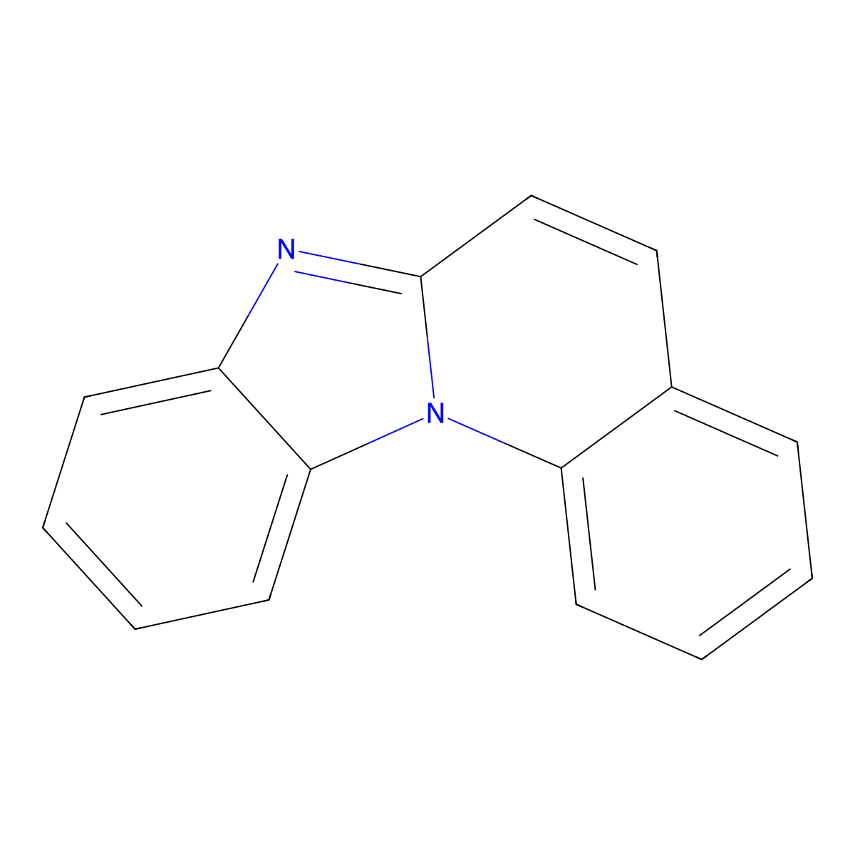 Benzimidazo[1,2-a]quinoline molecular structure, CAS 205-54-9