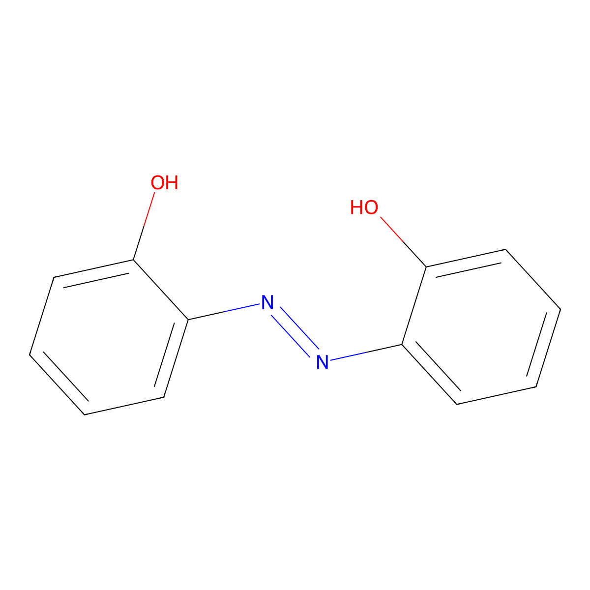 2,2'-Azobisphenol molecular structure, CAS 2050-14-8