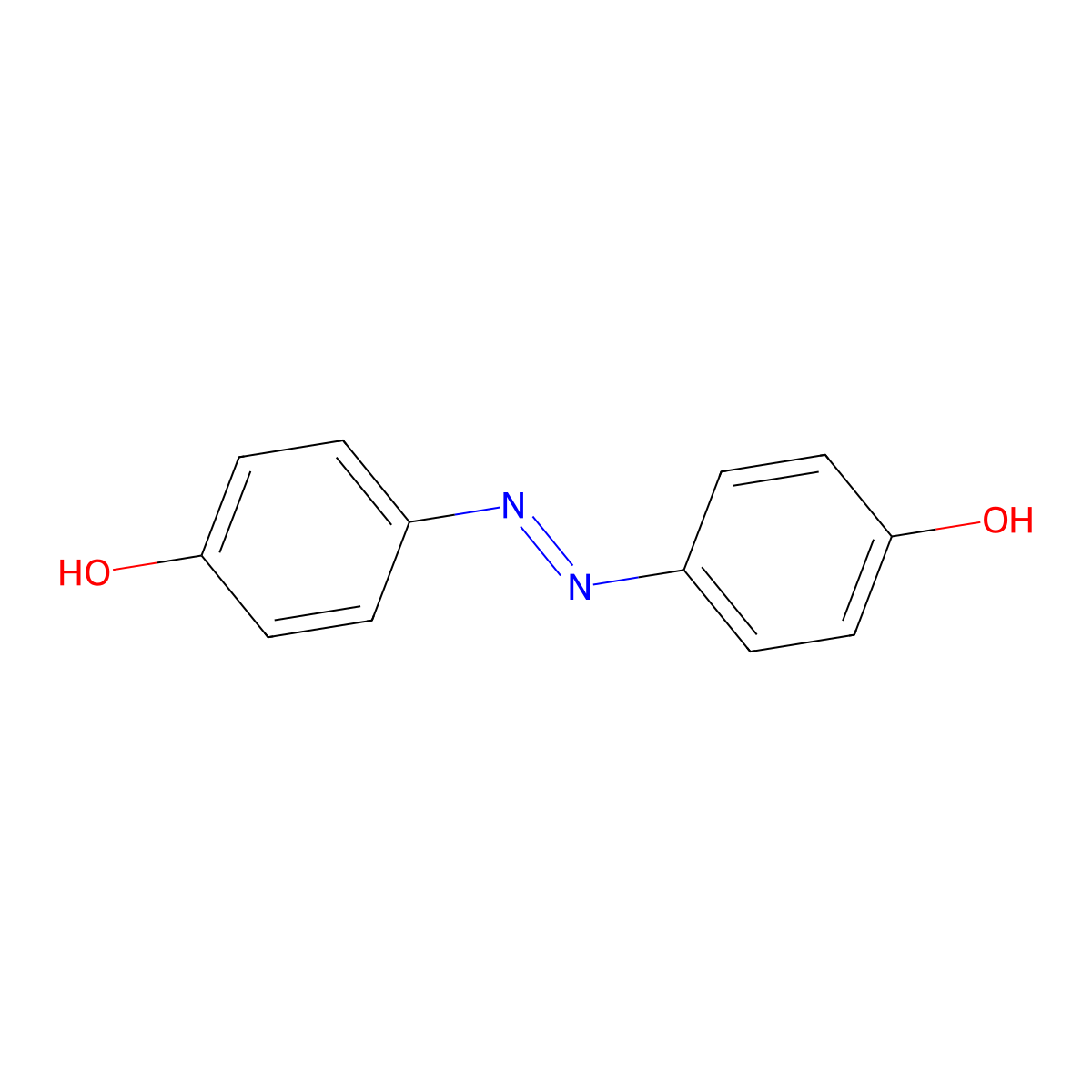 4,4'-Dihydroxyazobenzene molecular structure, CAS 2050-16-0