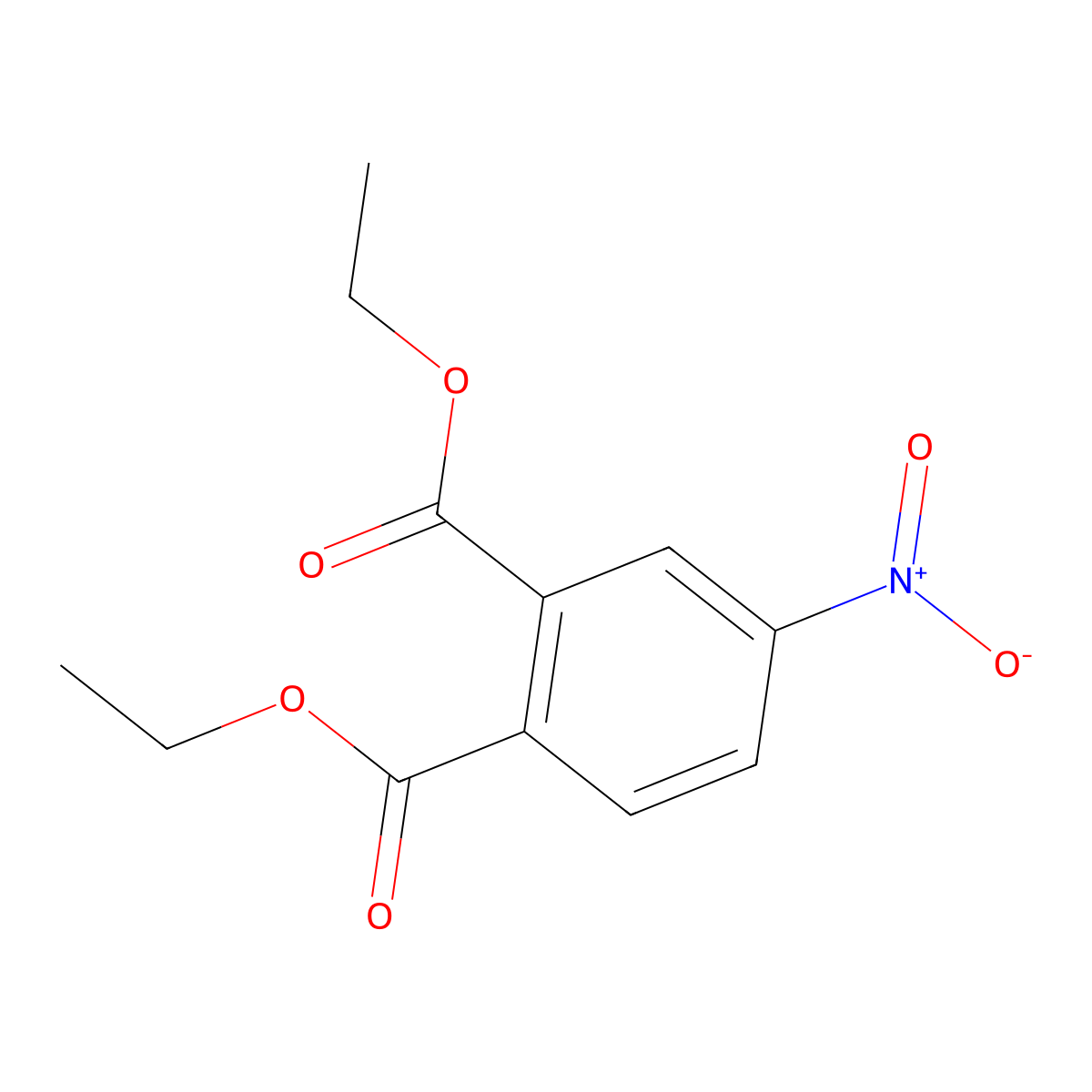 Diethyl 4-nitrophthalate molecular structure, CAS 2050-19-3