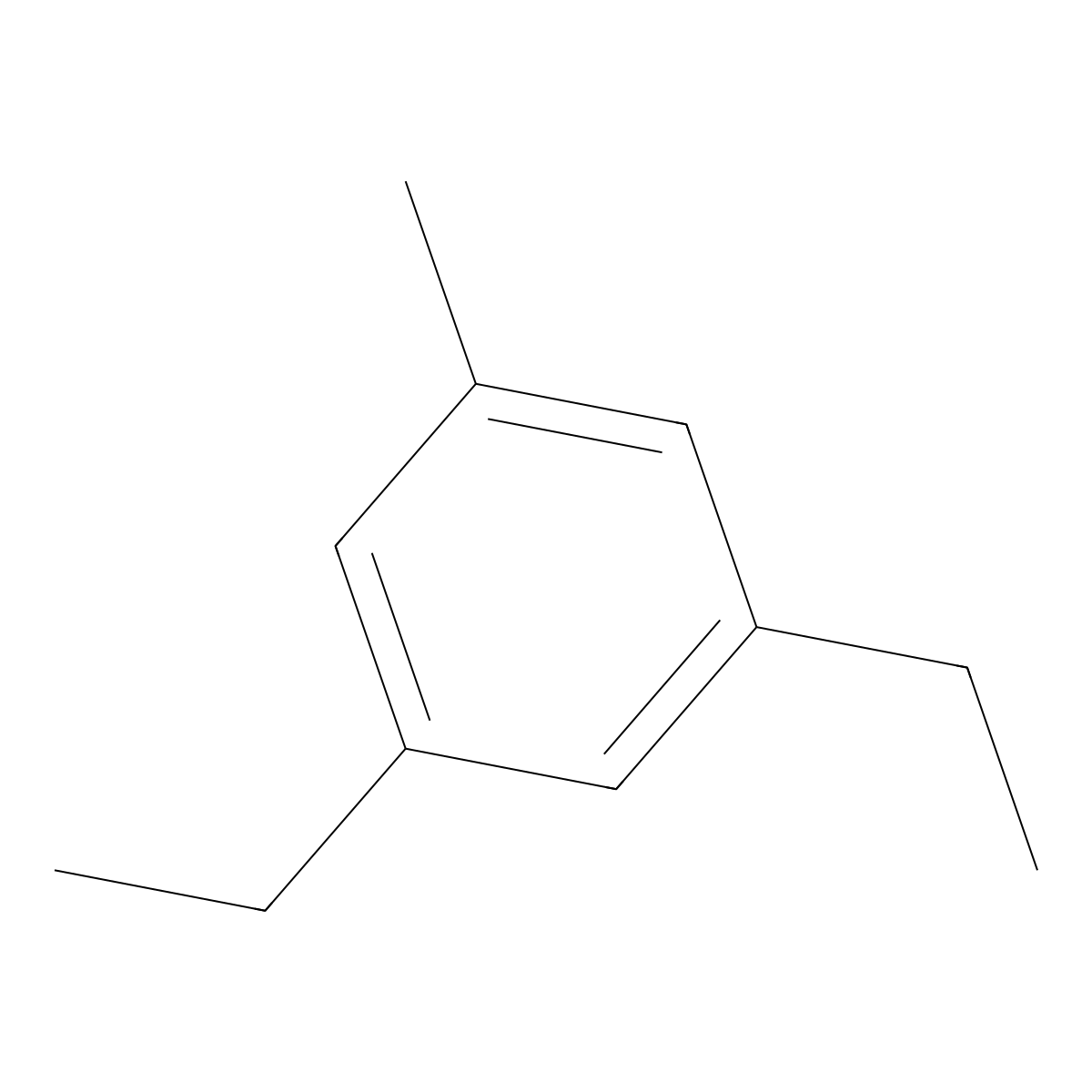 3,5-Diethyltoluene molecular structure, CAS 2050-24-0