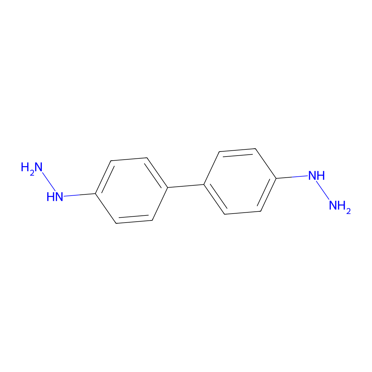 4,4'-Dihydrazino-biphenyl molecular structure, CAS 2050-28-4