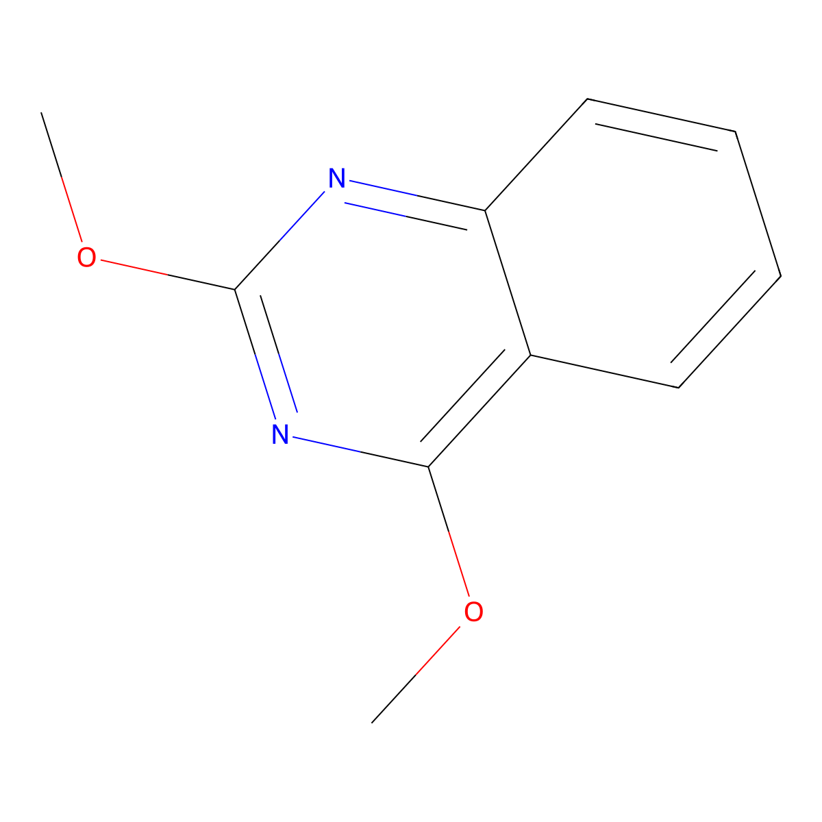 2,4-Dimethoxyquinazoline molecular structure, CAS 2050-42-2