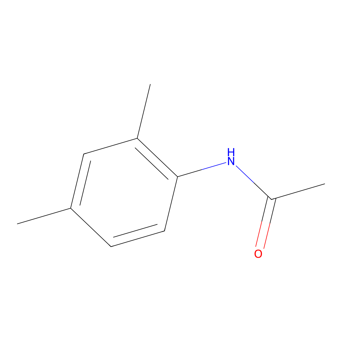 N-(2,4-Dimethylphenyl)acetamide molecular structure, CAS 2050-43-3