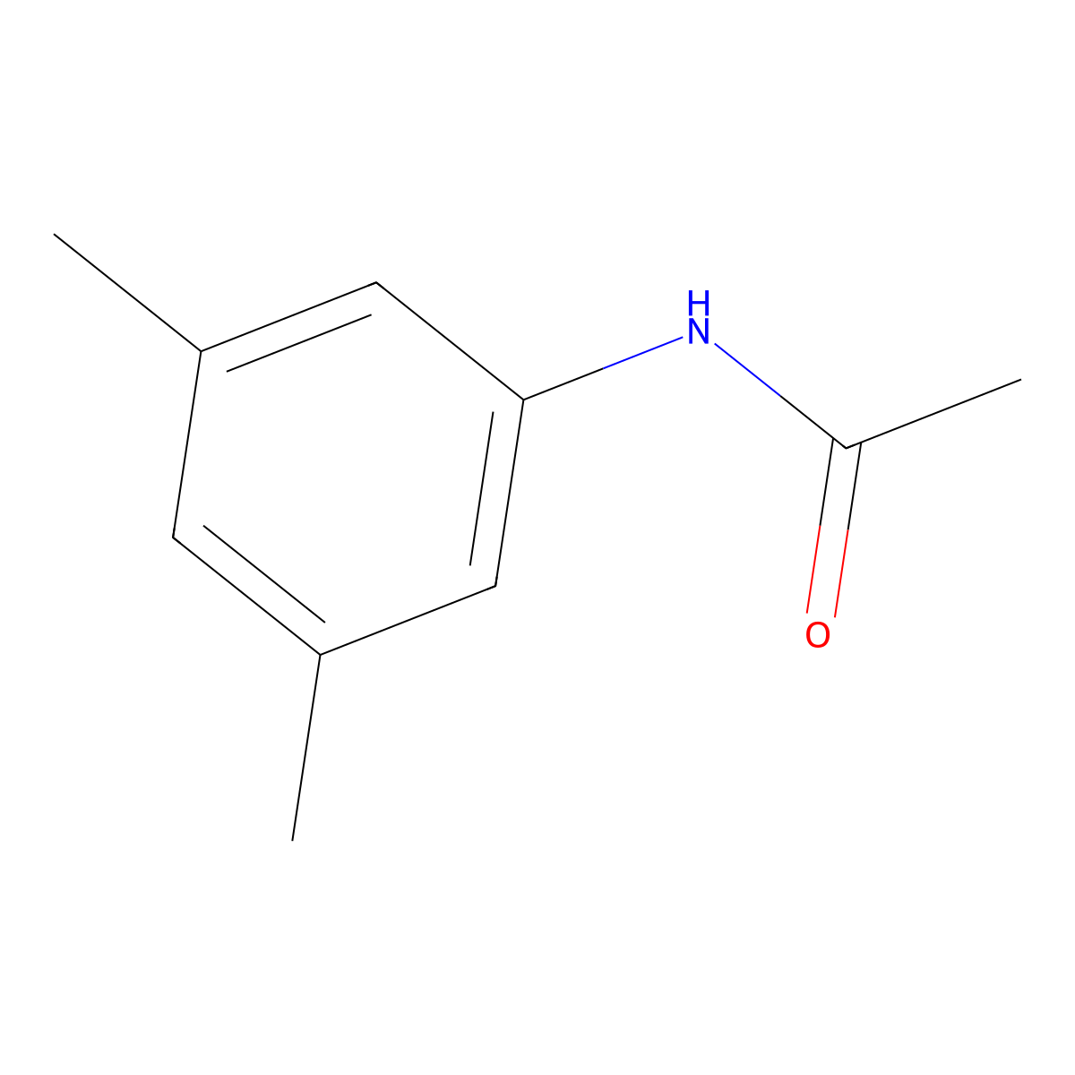 N-(3,5-Dimethylphenyl)acetamide molecular structure, CAS 2050-45-5