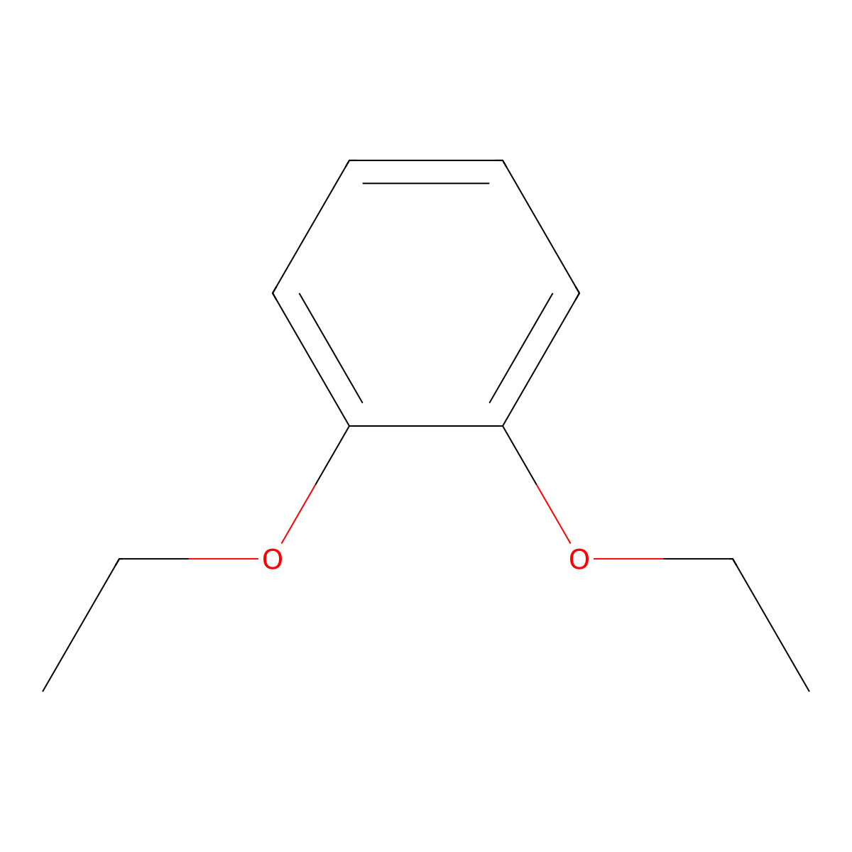 o-Diethoxybenzene molecular structure, CAS 2050-46-6
