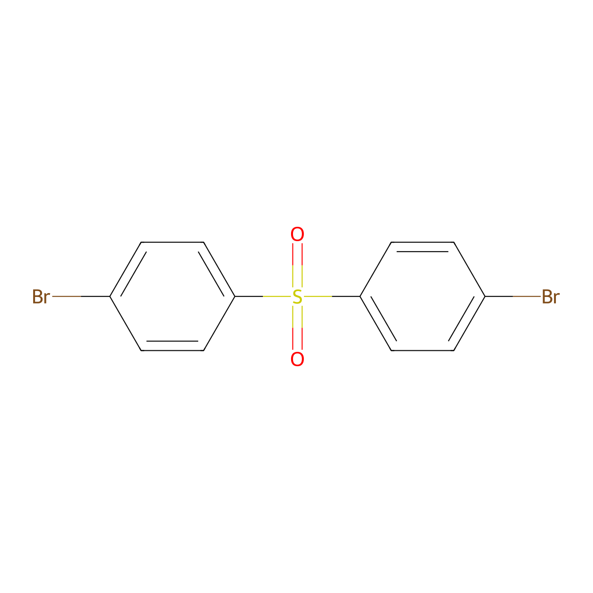 1,1'-Sulfonylbis[4-bromobenzene] molecular structure, CAS 2050-48-8