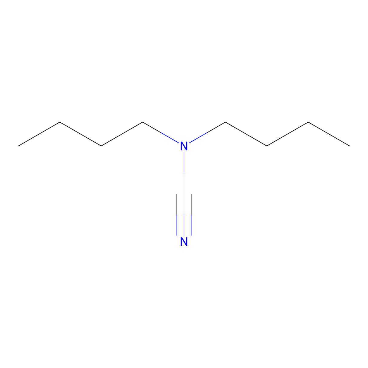 N,N-Dibutylcyanamide molecular structure, CAS 2050-54-6