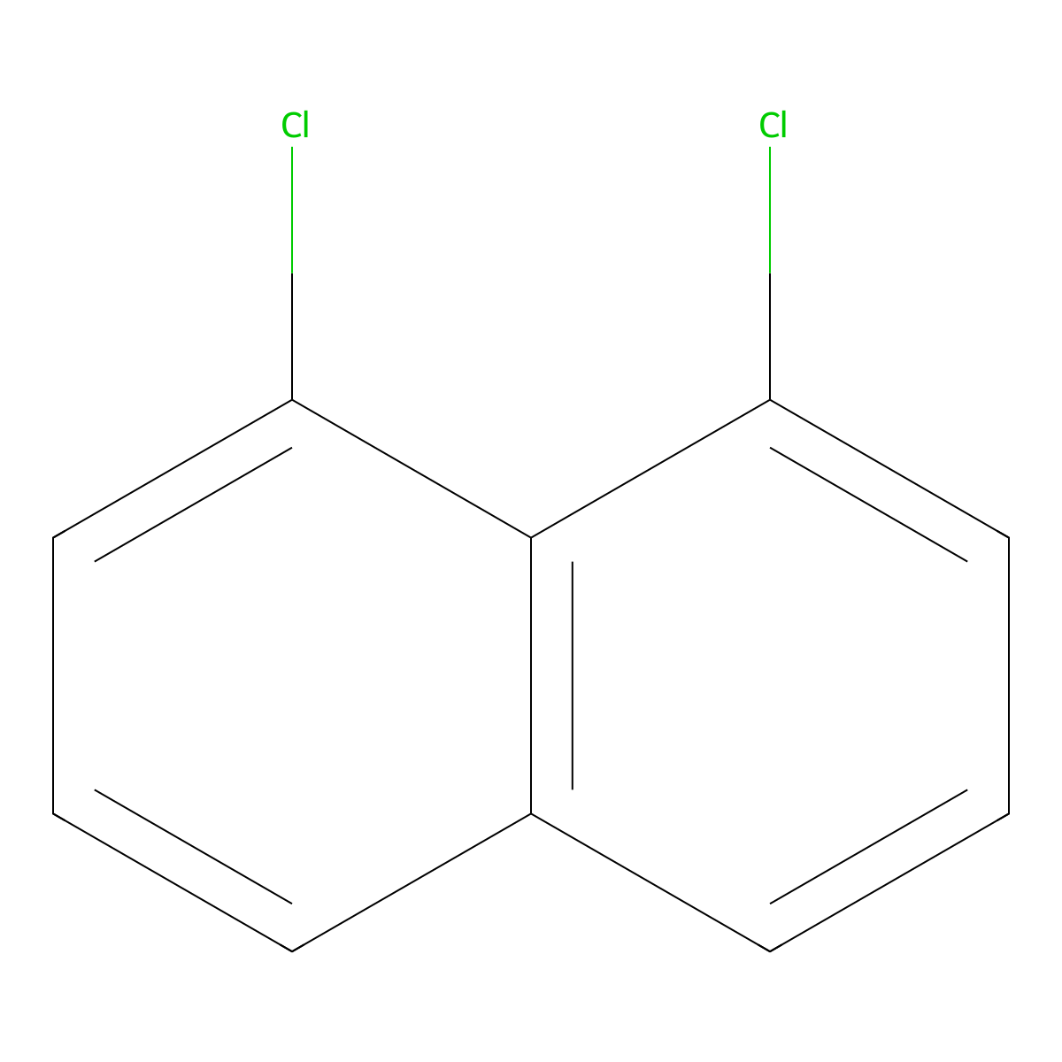 1,8-Dichloronaphthalene molecular structure, CAS 2050-74-0