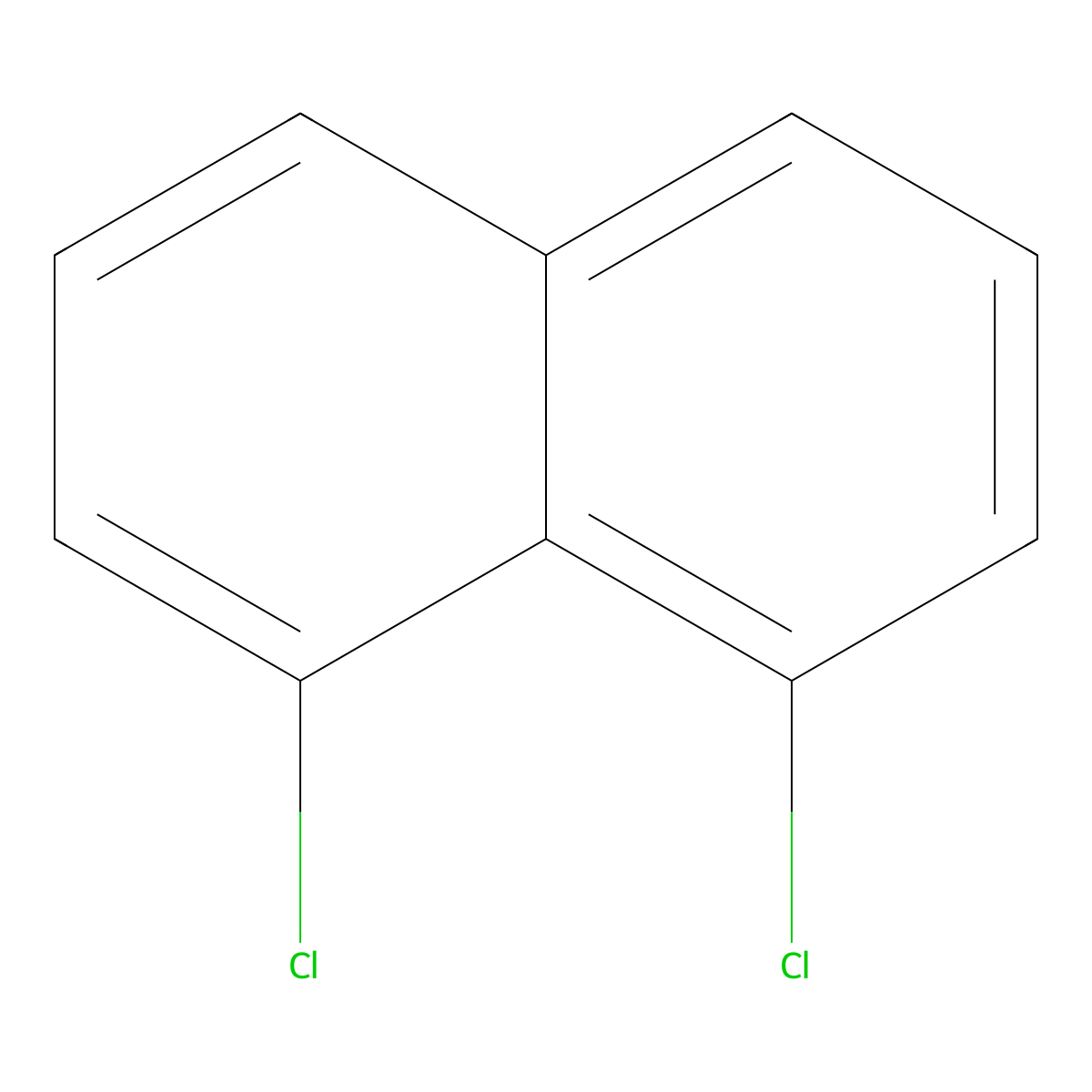 1,8-Dichloronaphthalene molecular structure, CAS 2050-74-0