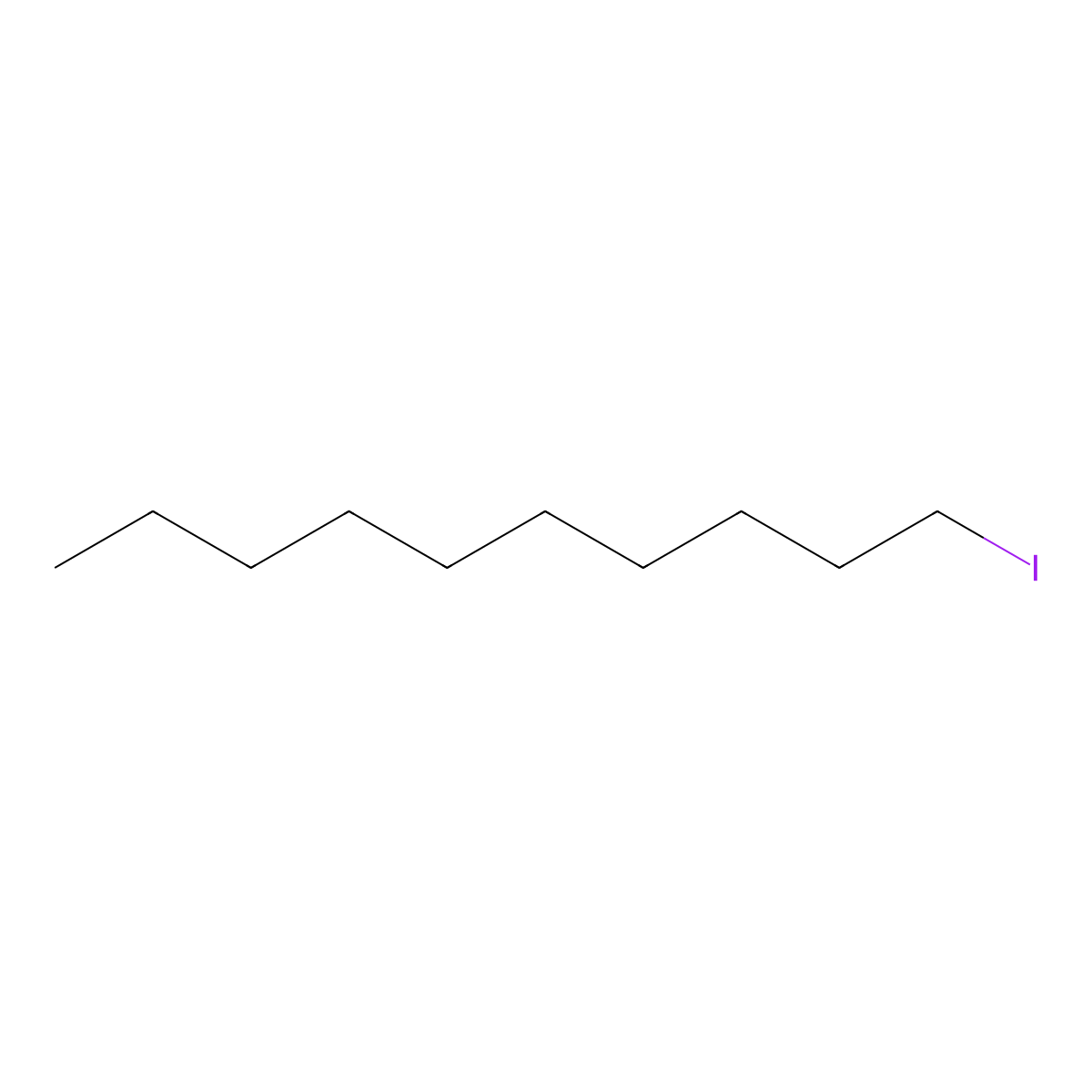 1-Iododecane molecular structure, CAS 2050-77-3