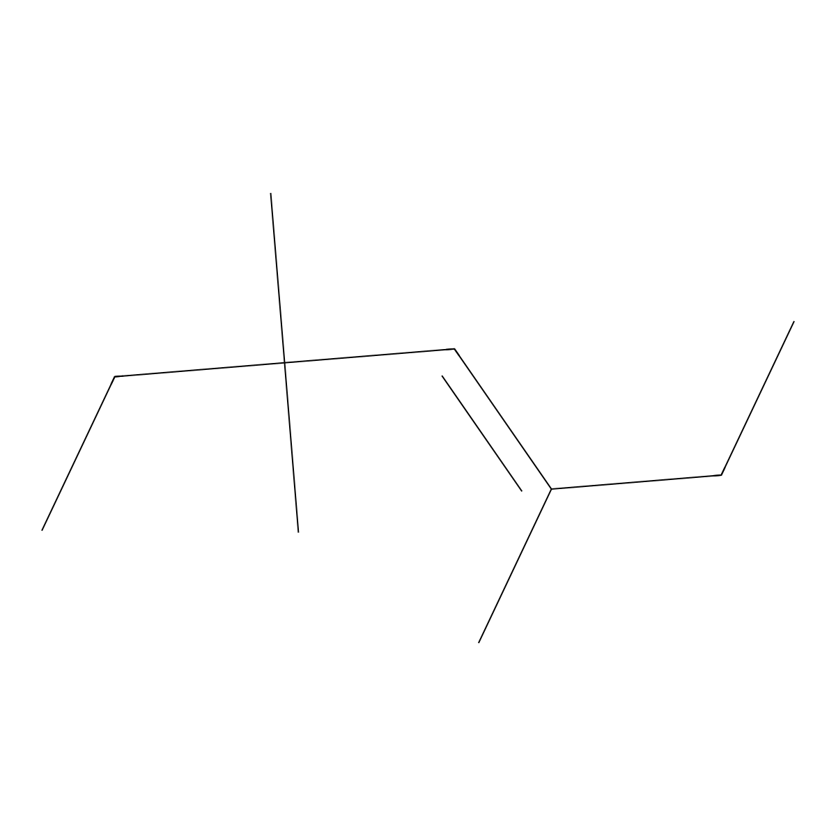 3-Heptene, 3,5,5-trimethyl- molecular structure, CAS 2050-82-0