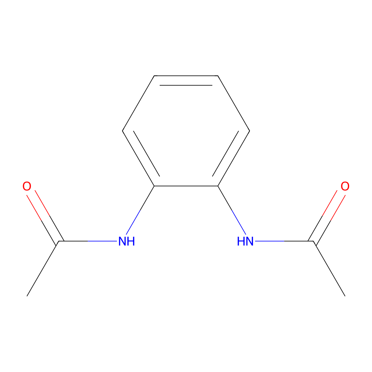 N,N'-(o-phenylene)di(acetamide) molecular structure, CAS 2050-85-3