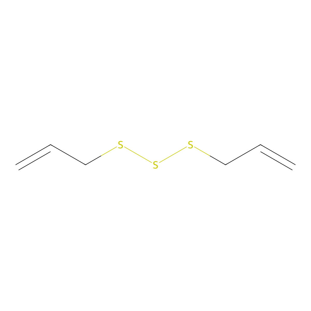 Diallyl Trisulfide molecular structure, CAS 2050-87-5