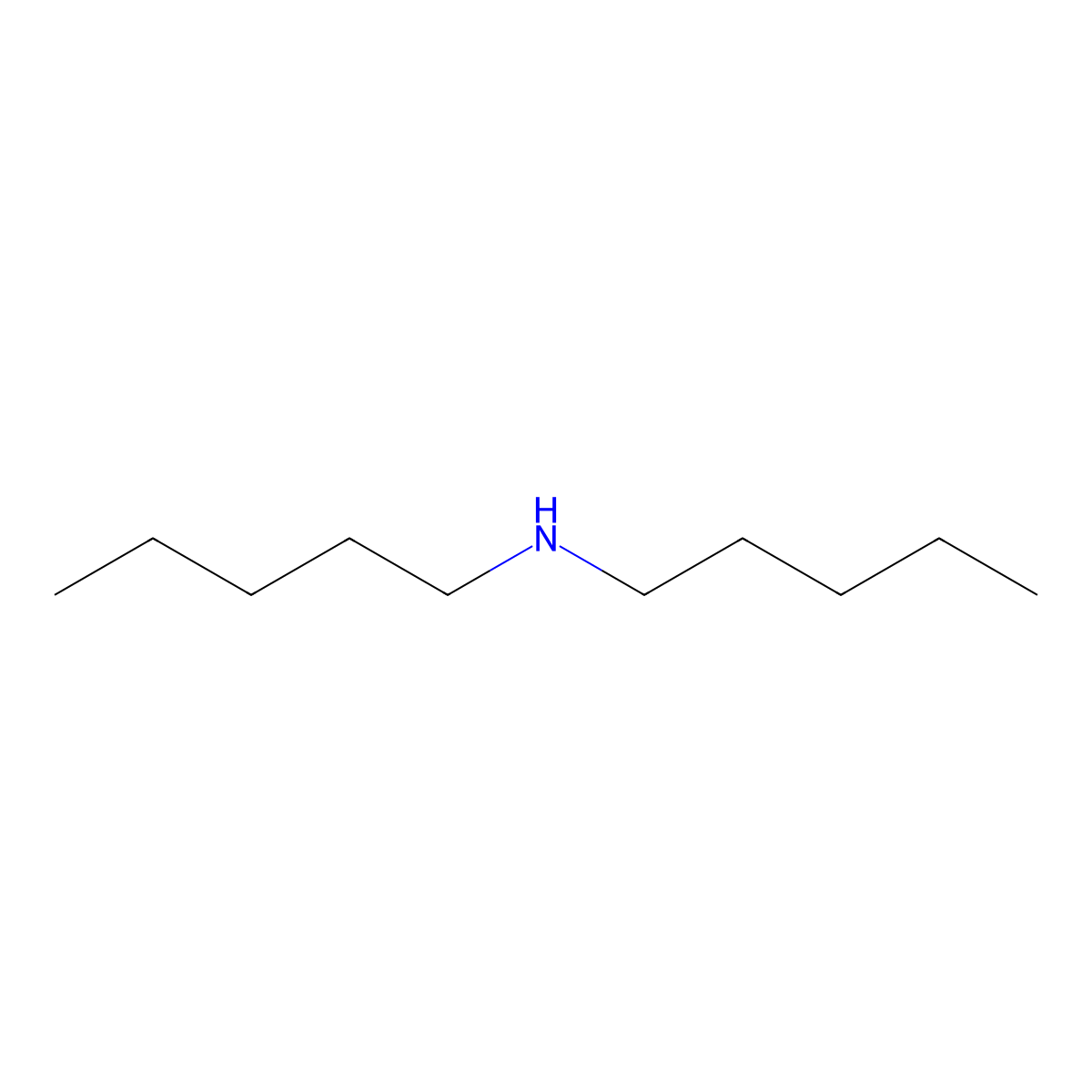 Dipentylamine molecular structure, CAS 2050-92-2