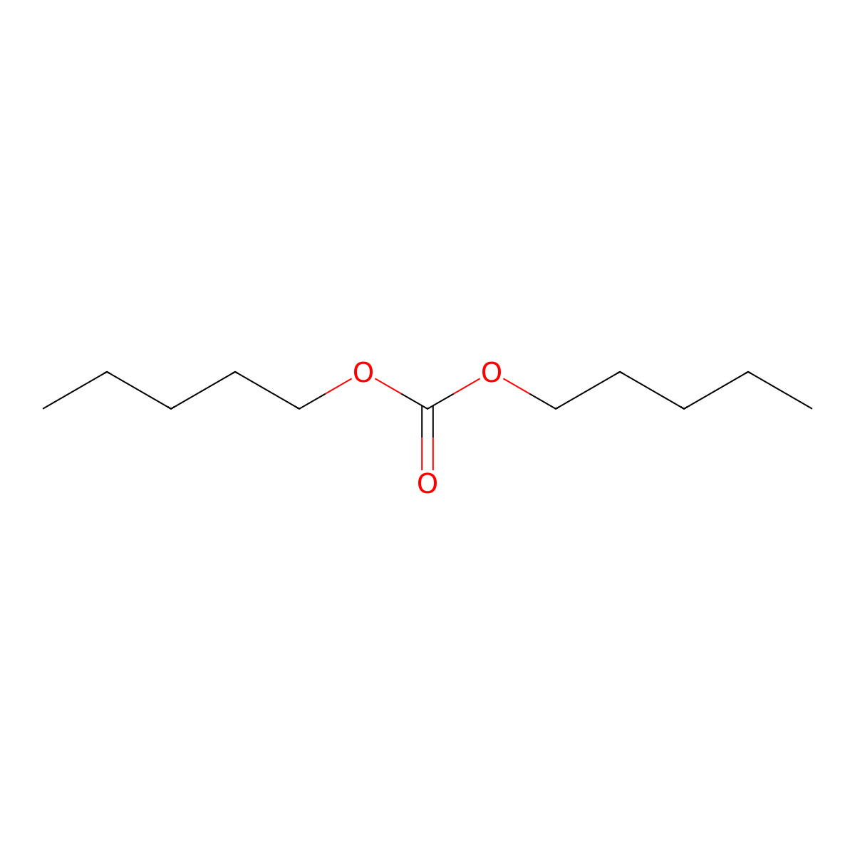 Dipentyl carbonate molecular structure, CAS 2050-94-4