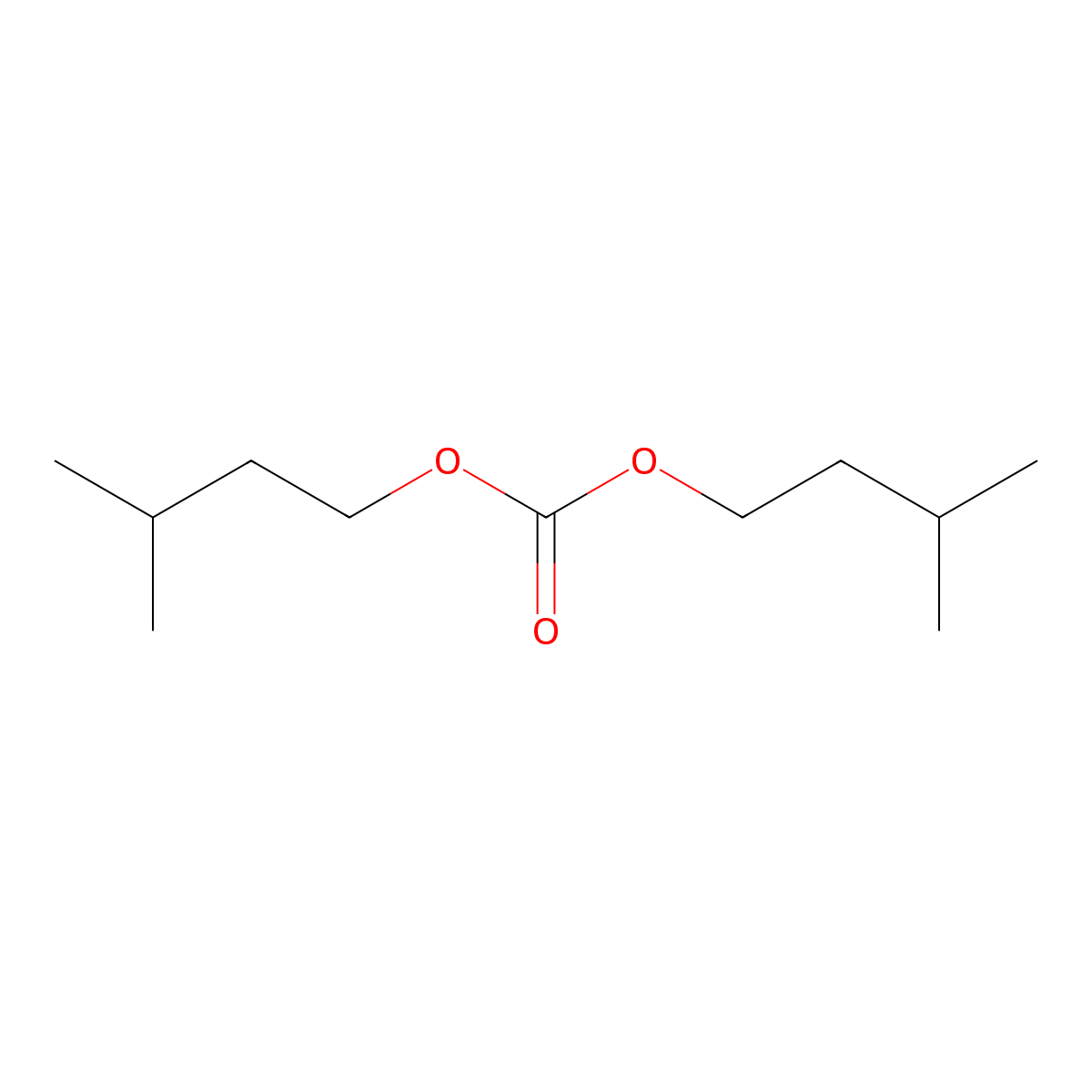 Diisopentyl carbonate molecular structure, CAS 2050-95-5
