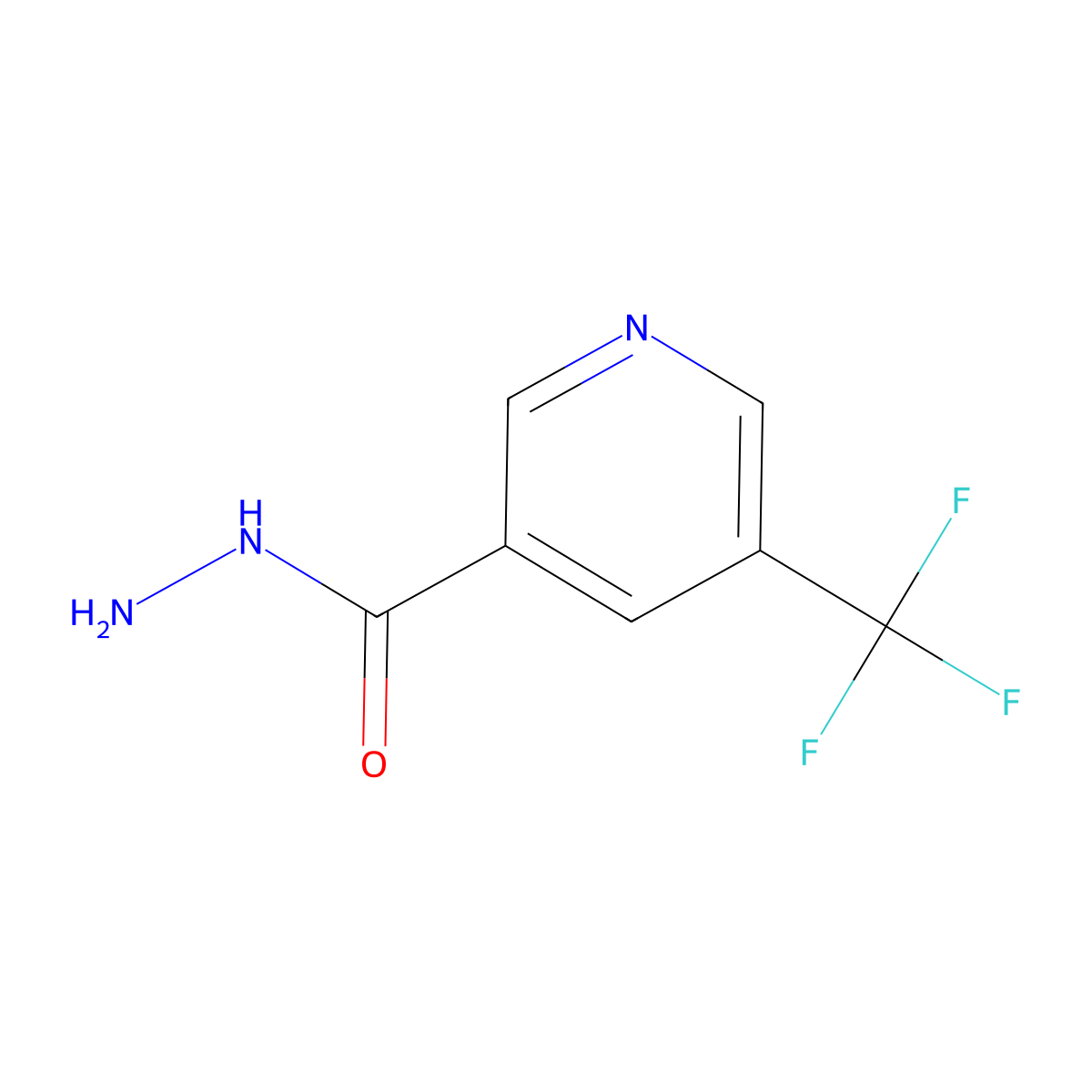 5-(Trifluoromethyl)nicotinohydrazide molecular structure, CAS 2050016-59-4