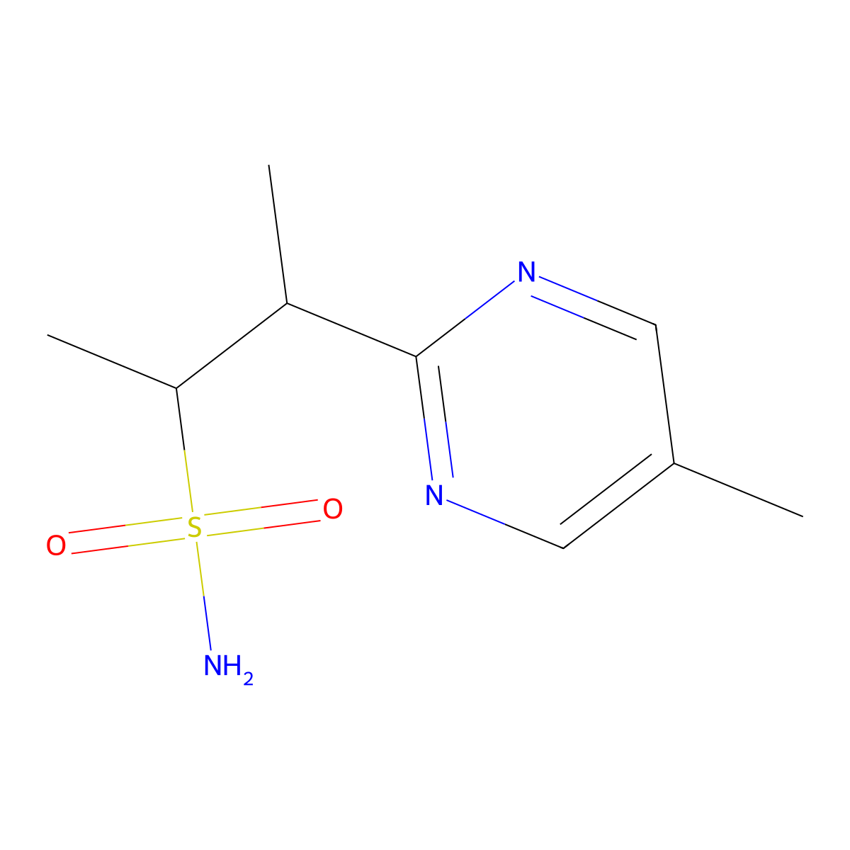 (2S,3R)-3-(5-Methylpyrimidin-2-yl)butane-2-sulfonamide molecular structure, CAS 2050017-52-0