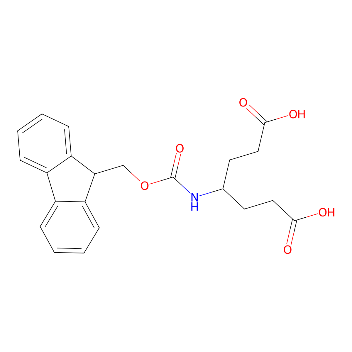 4-({[(9H-fluoren-9-yl)methoxy]carbonyl}amino)heptanedioic acid molecular structure, CAS 2050042-30-1
