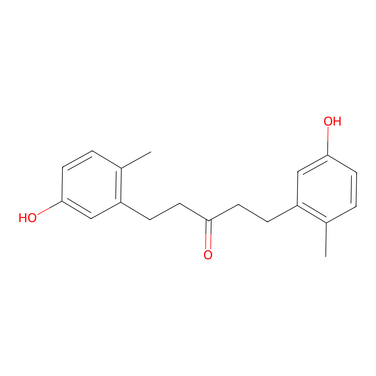 1,5-Bis(5-hydroxy-2-methylphenyl)pentan-3-one molecular structure, CAS 2050057-64-0
