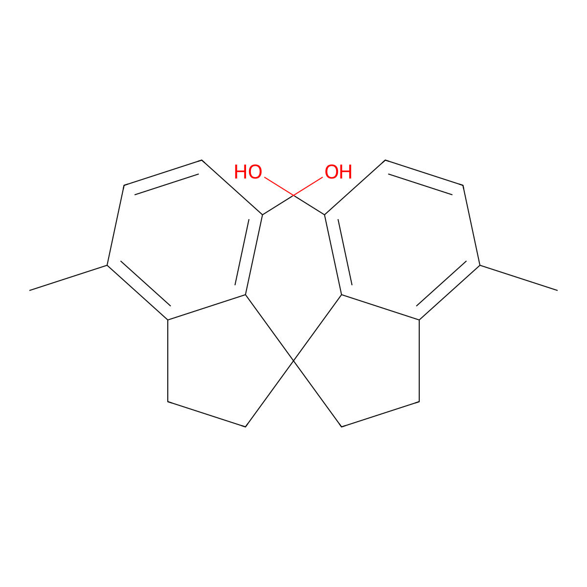 (R)-4,4'-Dimethyl-2,2',3,3'-tetrahydro-1,1'-spirobi[indene]-7,7'-diol molecular structure, CAS 2050172-14-8