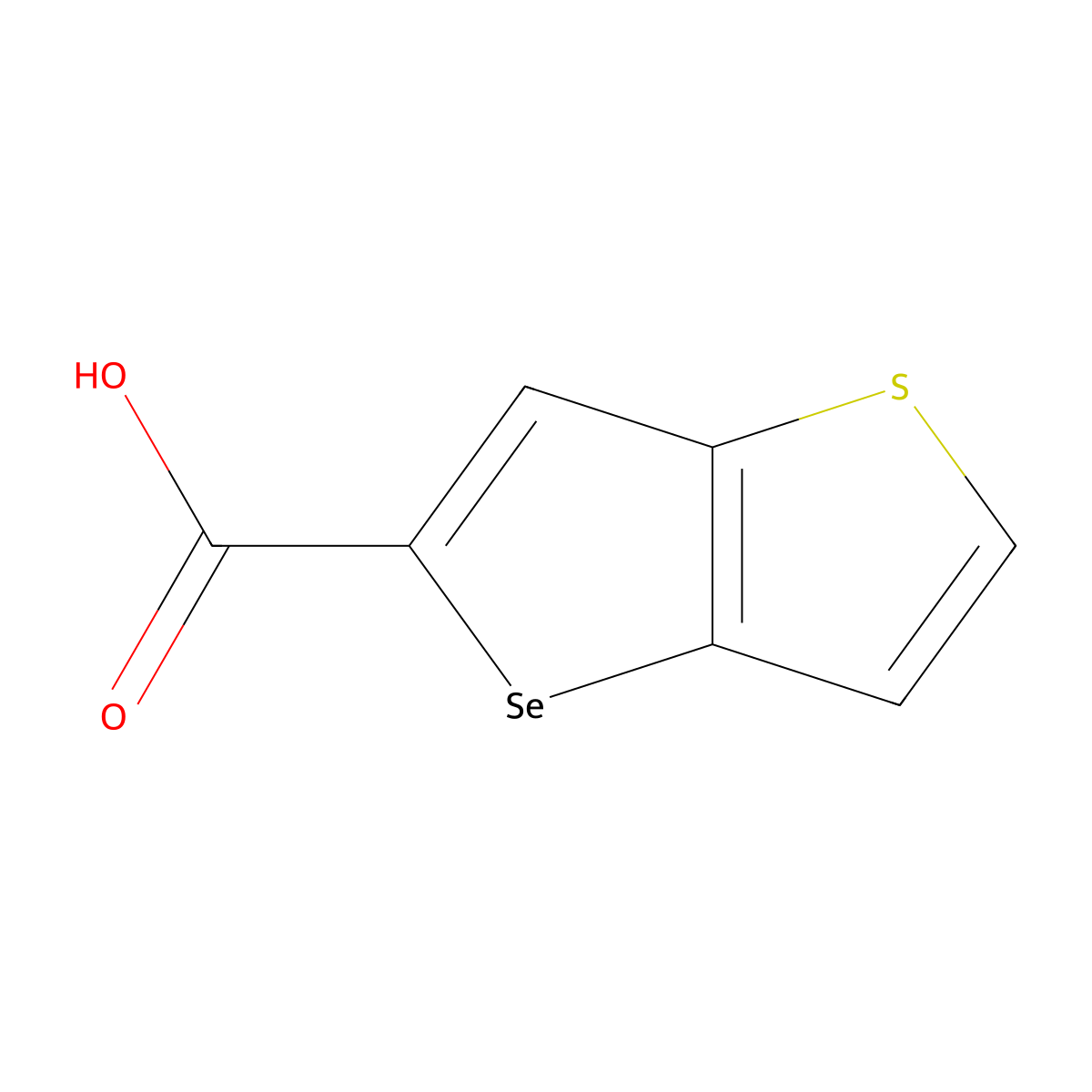 Selenopheno[3,2-b]thiophene-5-carboxylic acid molecular structure, CAS 20503-36-0