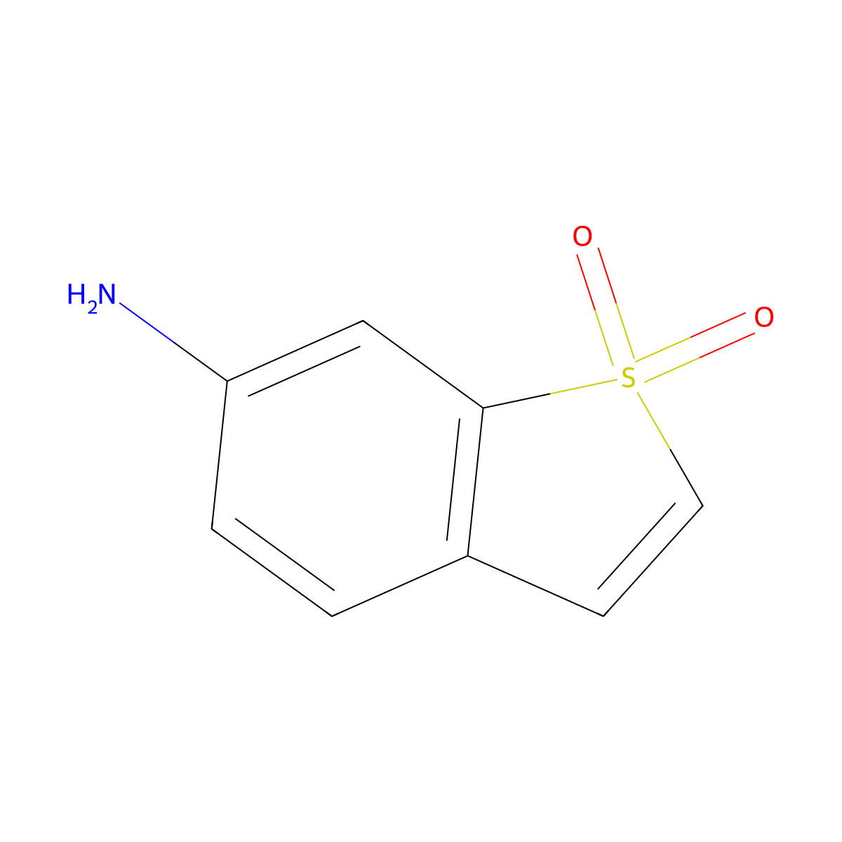 6-Amino-1,1-dioxobenzo(b)thiophene molecular structure, CAS 20503-40-6