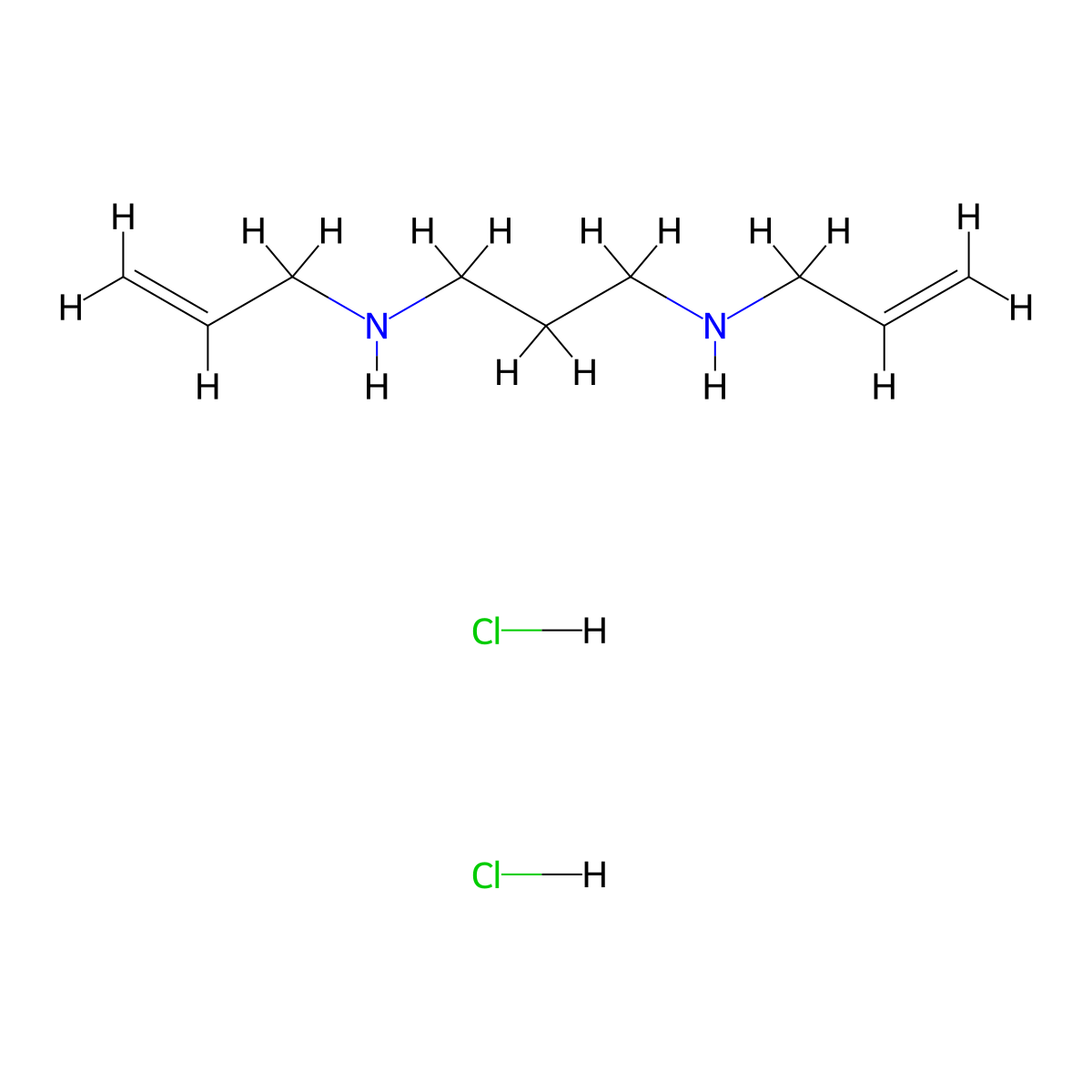 N,N'-Di-2-propenyl-1,3-propanediamine dihydrochloride molecular structure, CAS 205041-15-2