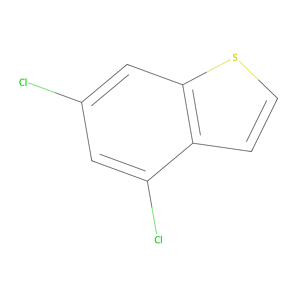 4,6-Dichlorobenzo[b]thiophene molecular structure, CAS 205054-98-4