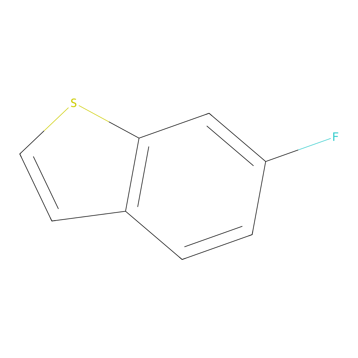 6-Fluorobenzo[b]thiophene molecular structure, CAS 205055-10-3