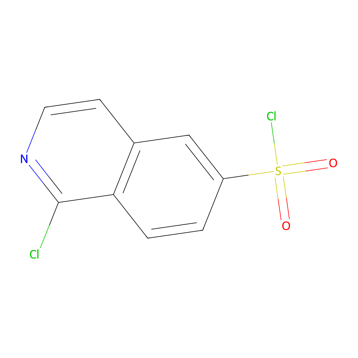 1-Chloroisoquinoline-6-sulfonyl chloride molecular structure, CAS 205055-64-7
