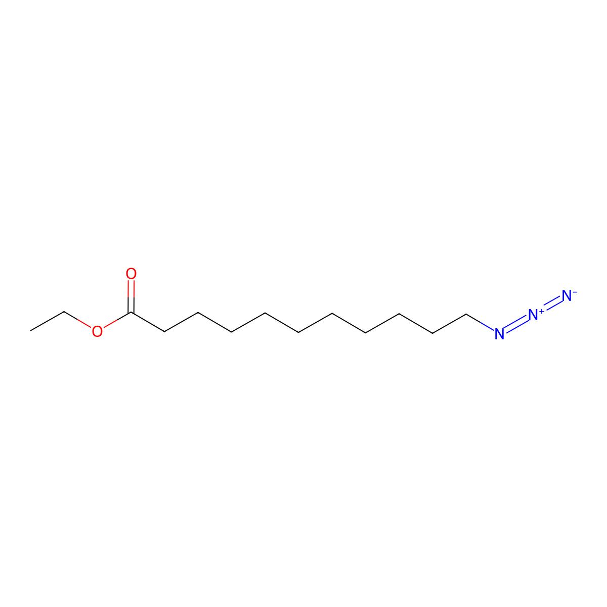 Ethyl 11-azidoundecanoate molecular structure, CAS 2050905-86-5
