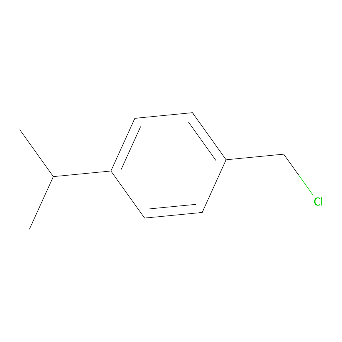 4-Isopropylbenzyl chloride molecular structure, CAS 2051-18-5