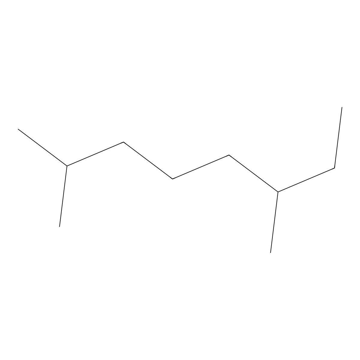 2,6-Dimethyloctane molecular structure, CAS 2051-30-1