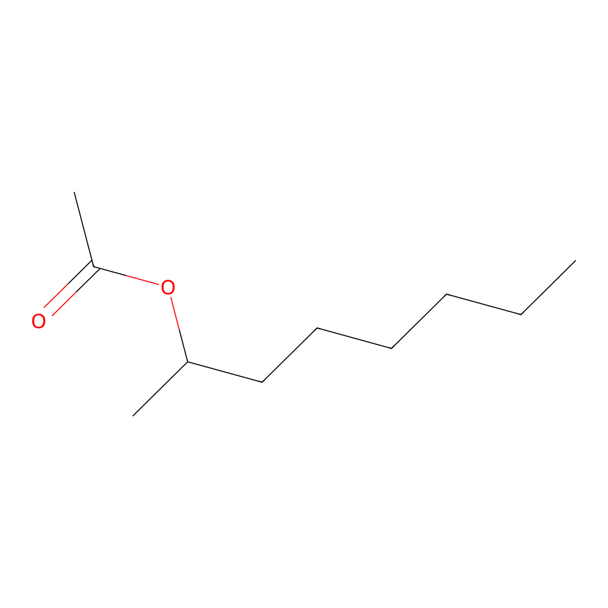 1-Methylheptyl acetate molecular structure, CAS 2051-50-5