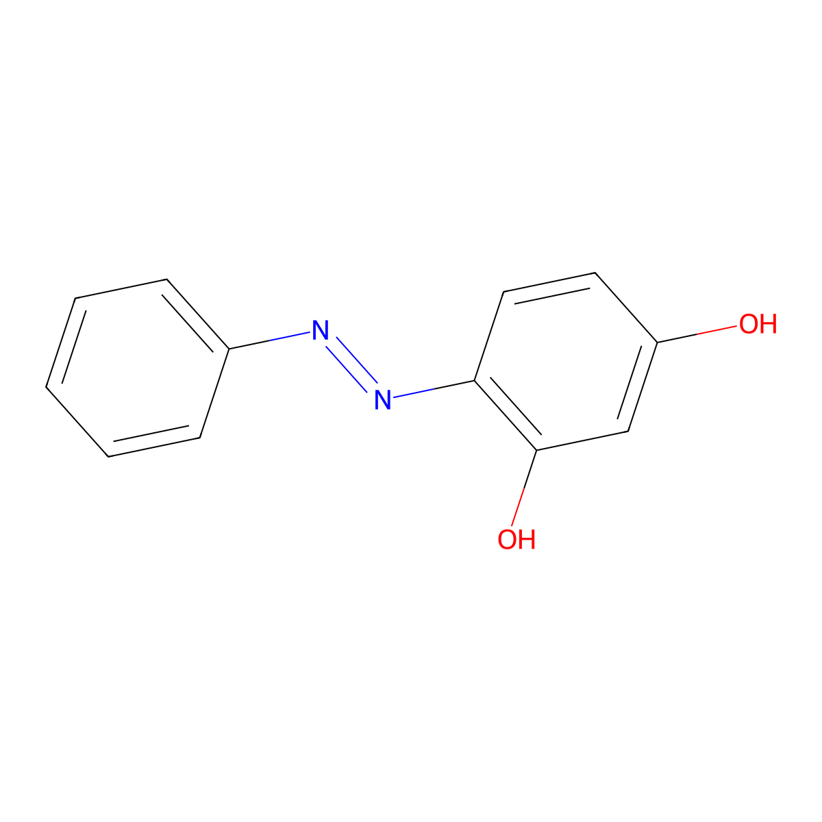 4-(Phenylazo)resorcinol molecular structure, CAS 2051-85-6