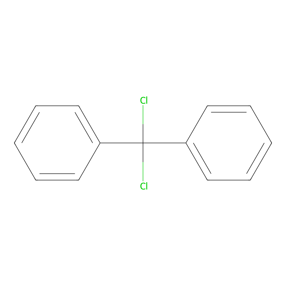 Dichlorodiphenylmethane molecular structure, CAS 2051-90-3