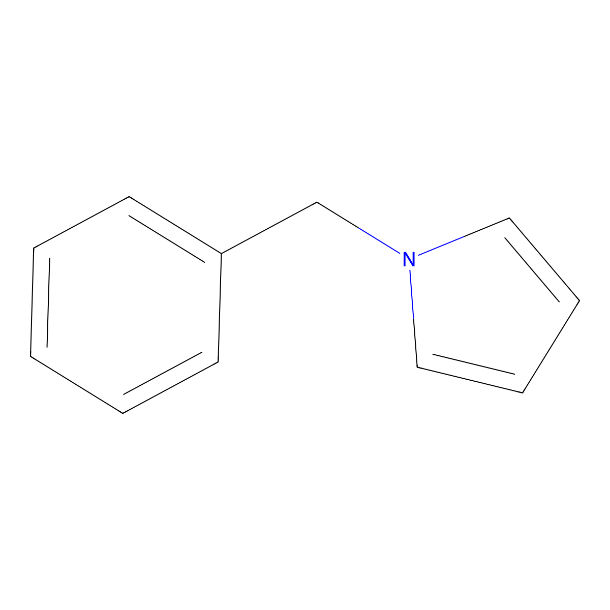 1H-Pyrrole, 1-(phenylmethyl)- molecular structure, CAS 2051-97-0