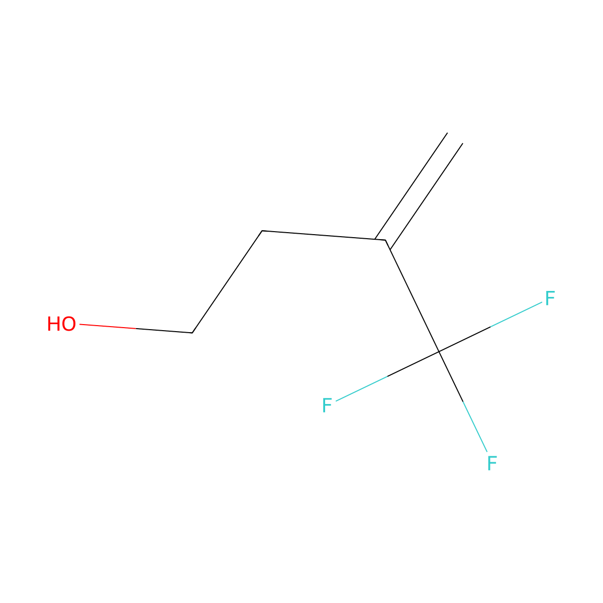3-(Trifluoromethyl)but-3-en-1-ol molecular structure, CAS 20510-37-6