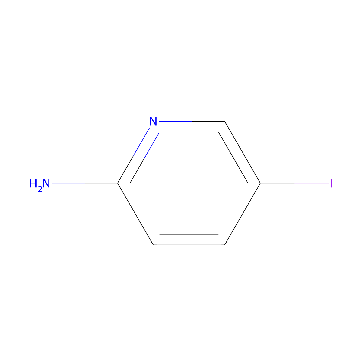 2-Pyridinamine, 5-iodo- molecular structure, CAS 20511-12-0