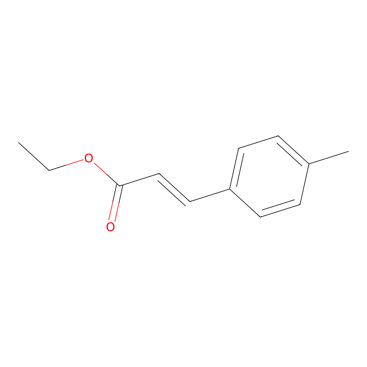 Ethyl 3-(4-methylphenyl)-2-propenoate molecular structure, CAS 20511-20-0